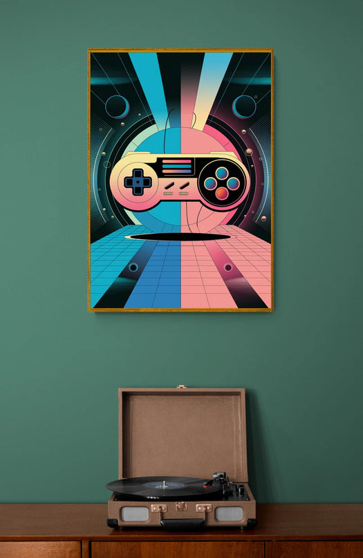 affiche retro gaming