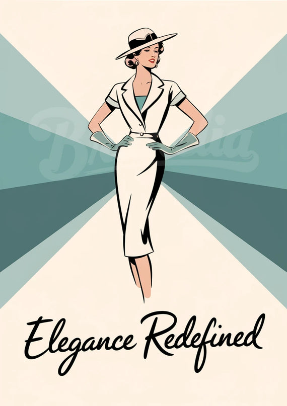 affiche de mode vintage
