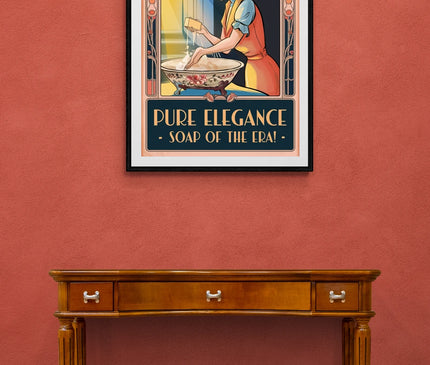 affiche vintage savon