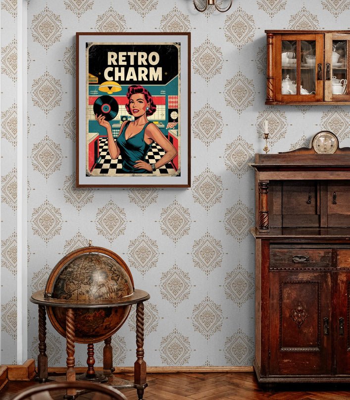 affiche vintage chambre