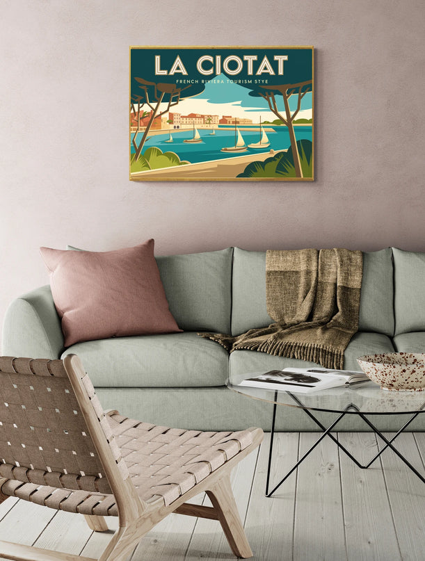 affiche la ciotat vintage