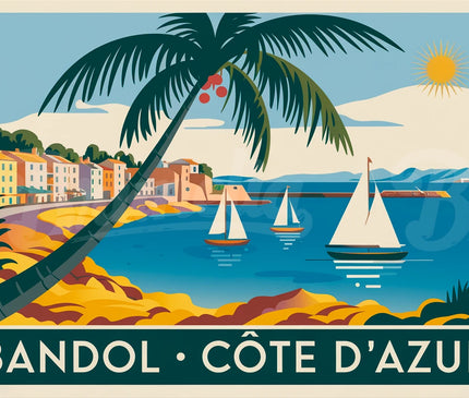 affiche bandol vintage