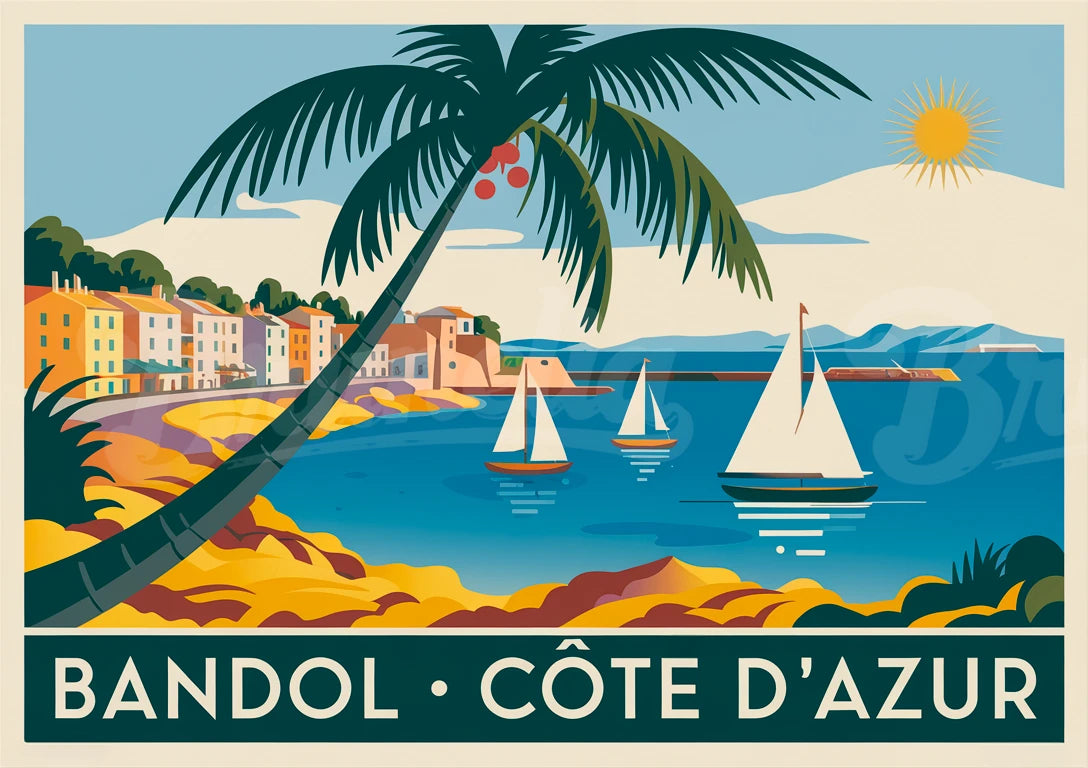 affiche bandol vintage