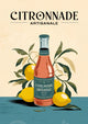 Affiche Citronnade artisanale vintage Publicitaire