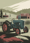 Affiche tracteur agricole années 1950