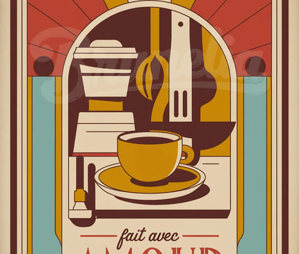 affiche vintage cuisine