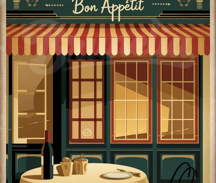 affiche vintage bistrot