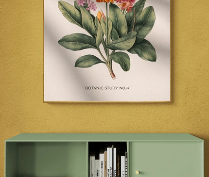 Affiche livre botanique rétro
