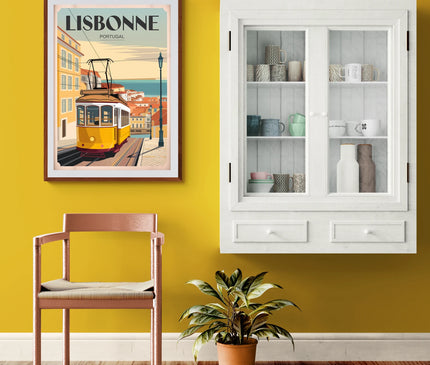 affiche lisbonne vintage 1
