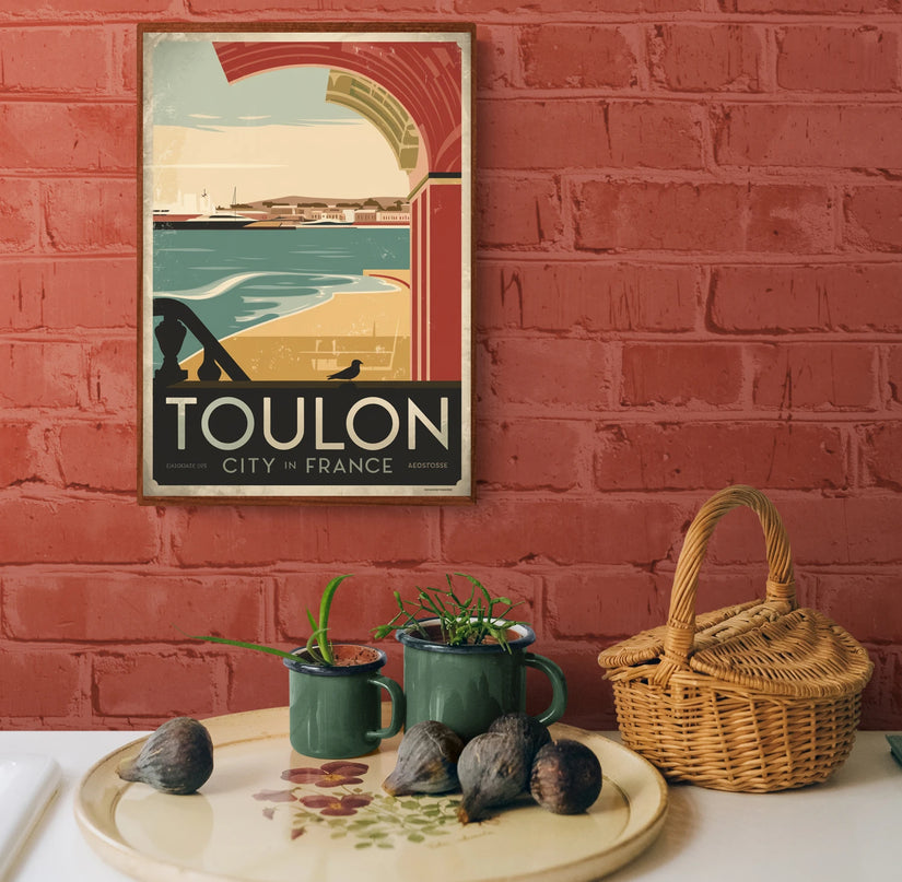 affiche vintage toulon