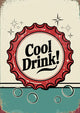 Affiche rétro boisson « Cool Drink » capsule années 1950