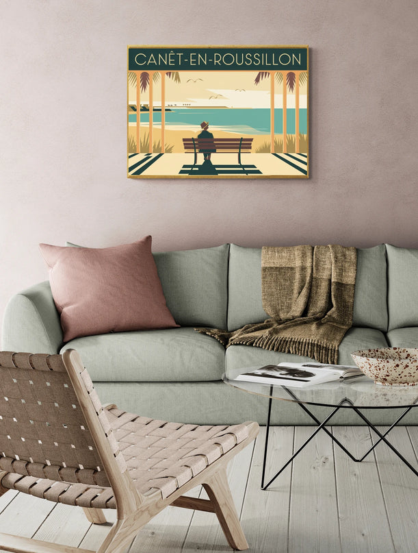 Affiche vintage Canet-en-Roussillon