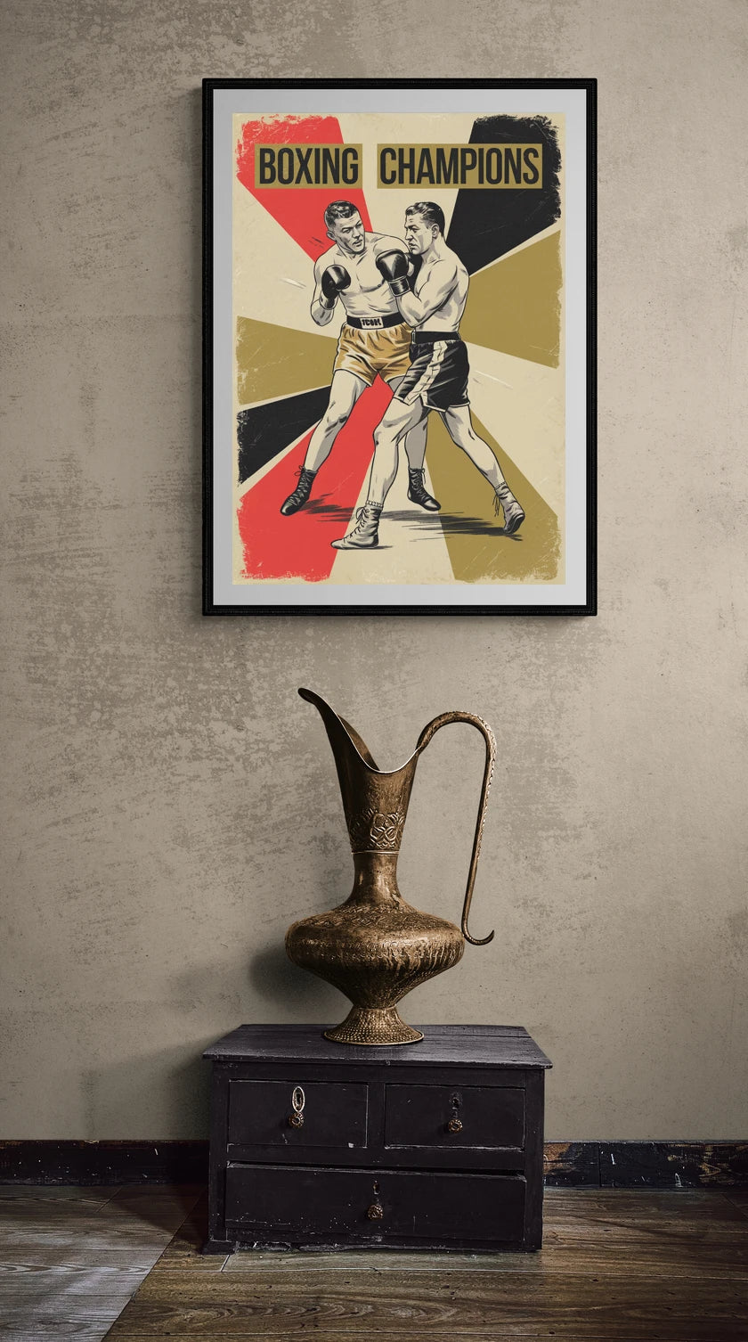 affiche vintage boxe 2