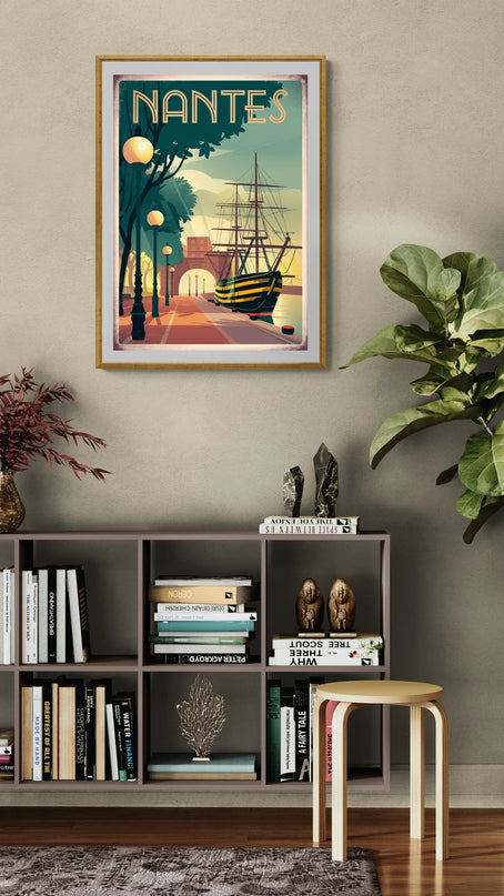 affiche déco vintage nantes