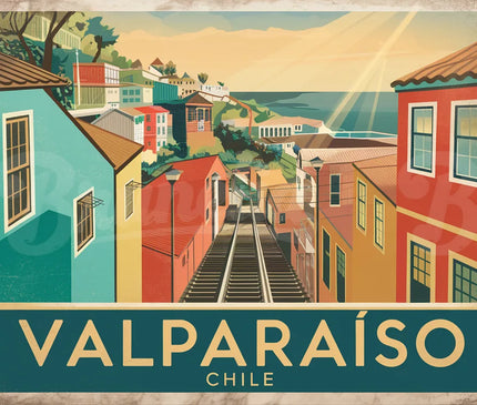 Affiche vintage Valparaíso