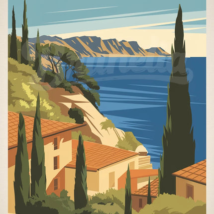 affiche vintage corse