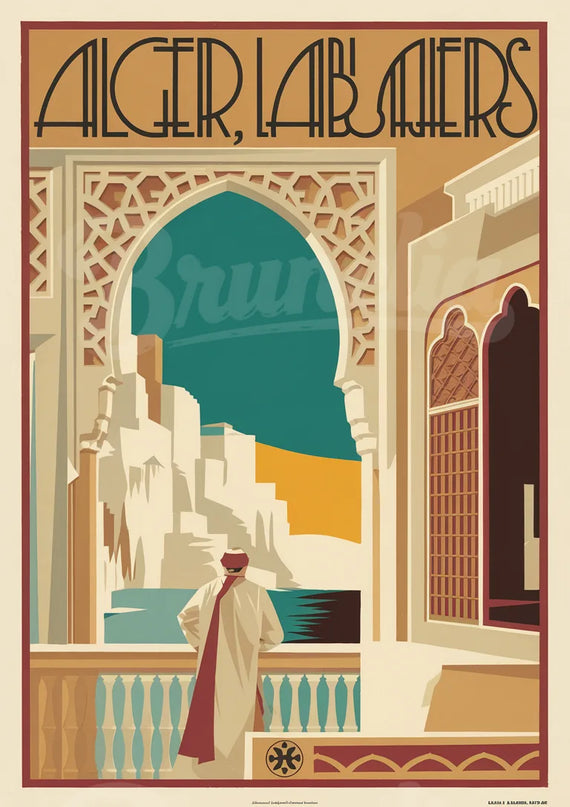 affiche algérie vintage
