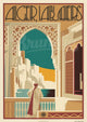 Affiche Alger casbah architecture coloniale art déco