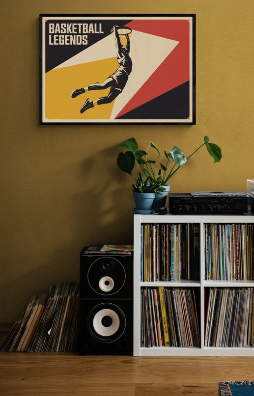 Affiche vintage basketball