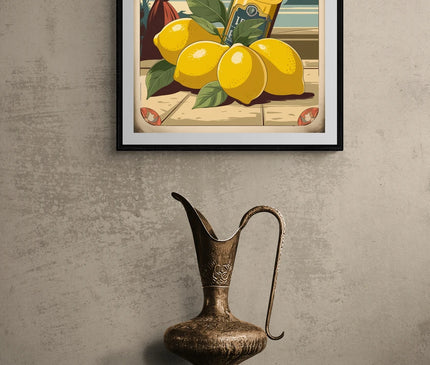 Affiche jus de citron vintage