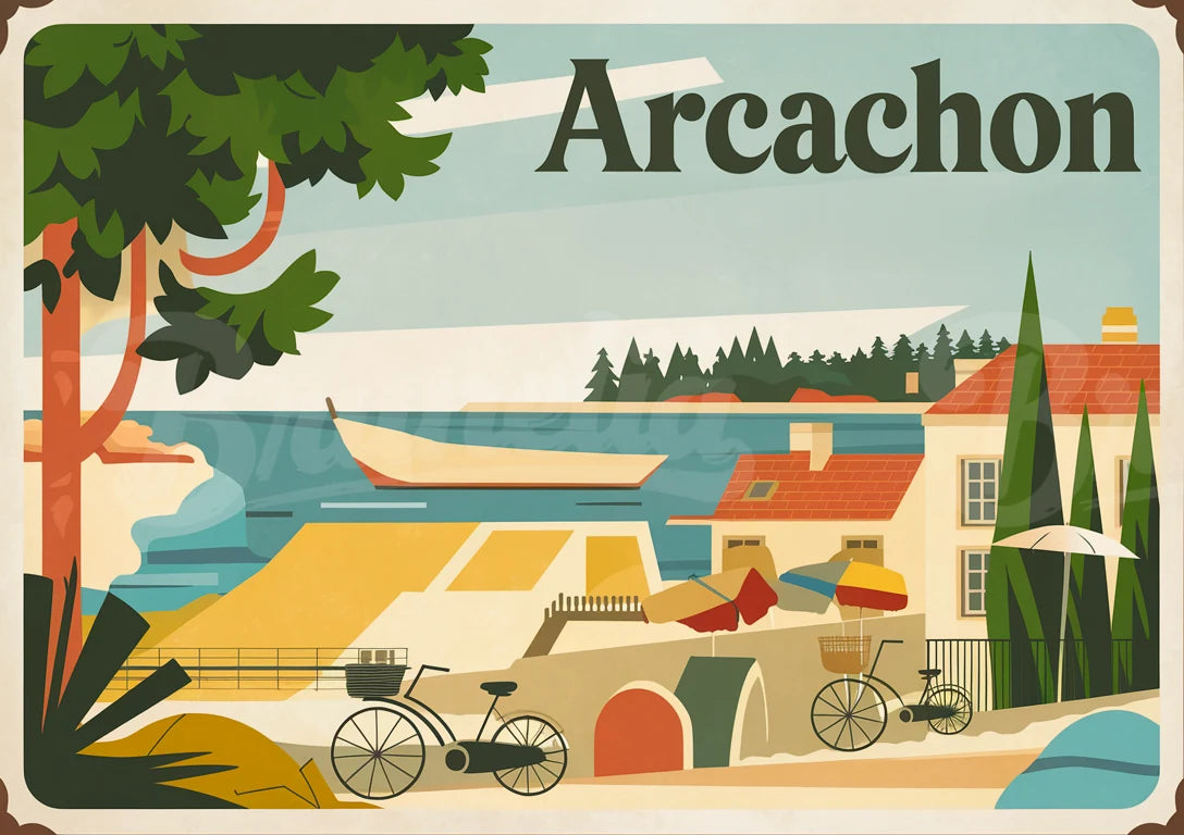 Affiche vintage Arcachon
