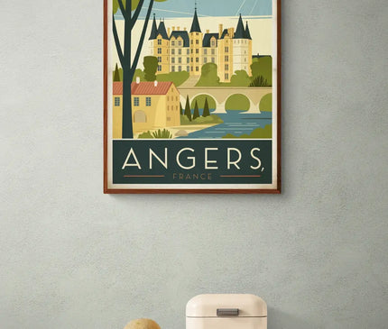 affiche angers vintage