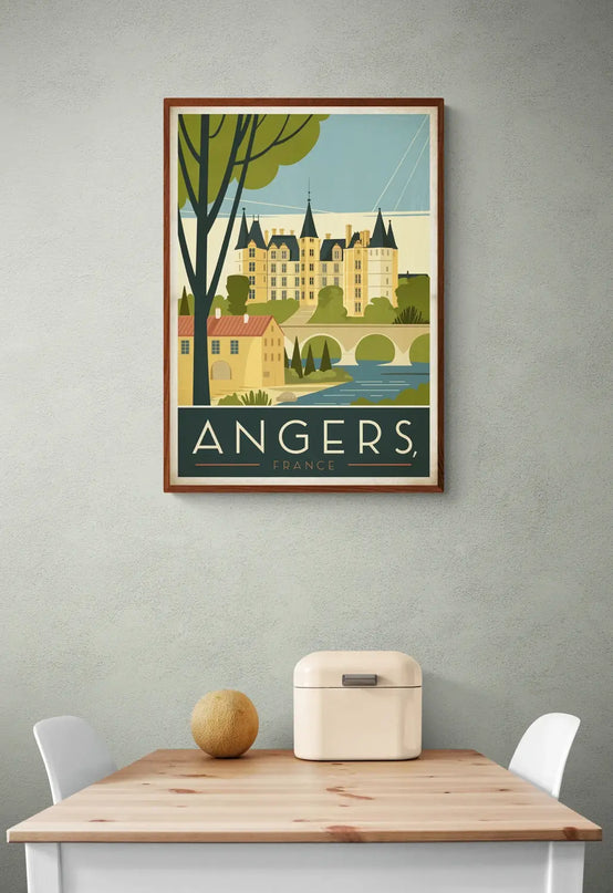 affiche angers vintage
