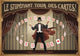 Affiche magicien cartes à jouer Art Déco