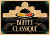 Affiche restaurant Buffet Classique style Art déco