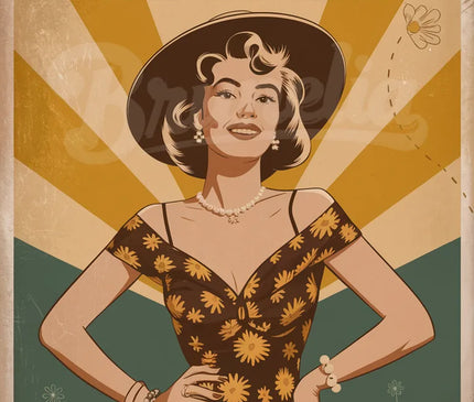 affiche vintage femme 1