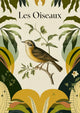 Affiche Les Oiseaux oiseau art déco feuillages