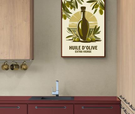 affiche vintage huile d’olive et vinaigre 1