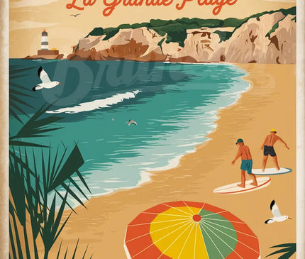 affiche vintage quiberon