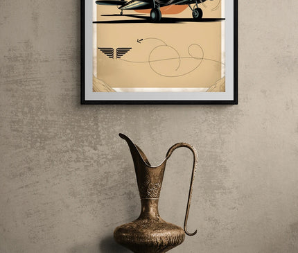 affiche avion vintage