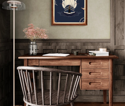 affiche vintage bateau 2