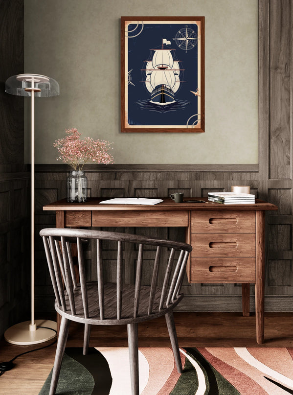 affiche vintage bateau 2