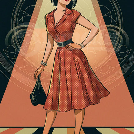 Affiche femme fatale vintage