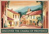 Affiche village méditerranéen architecture provençale années 1930