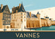 Affiche Vannes château médiéval style rétro