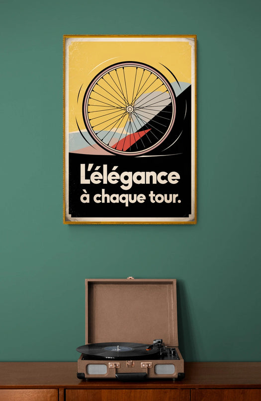 Affiche vintage roue fine