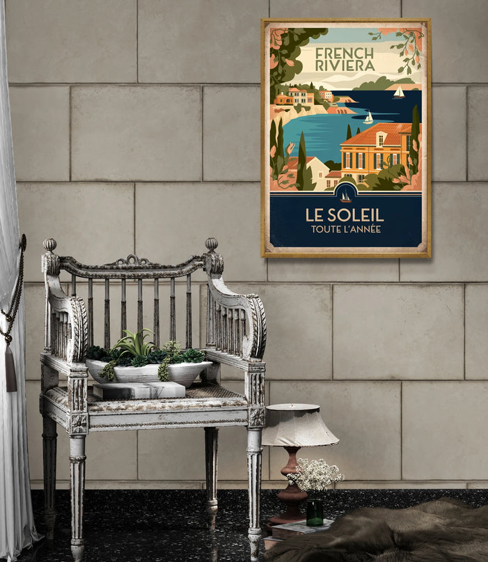 affiche murale vintage