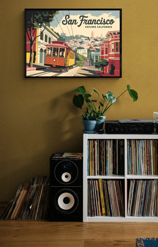 affiche vintage san francisco
