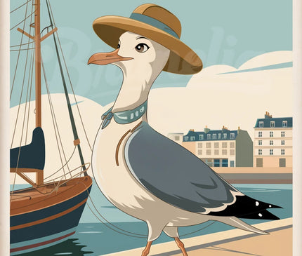 affiche vintage cherbourg