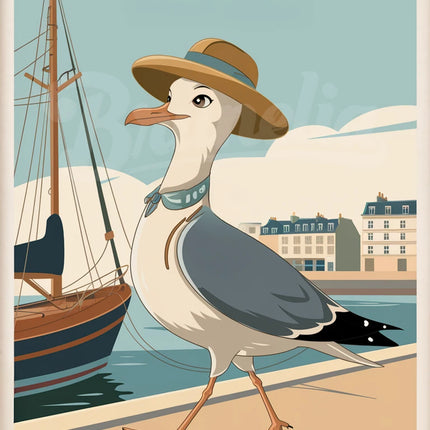 affiche vintage cherbourg
