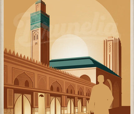 affiche casablanca vintage