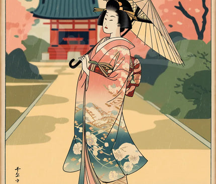 affiche japonaise vintage
