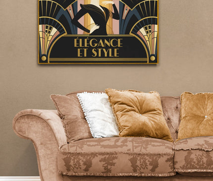 Affiche élégance rétro