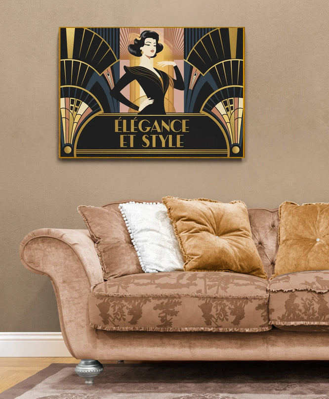 Affiche élégance rétro