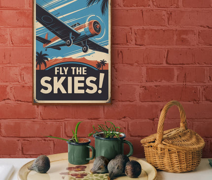 affiche vintage charme aérien