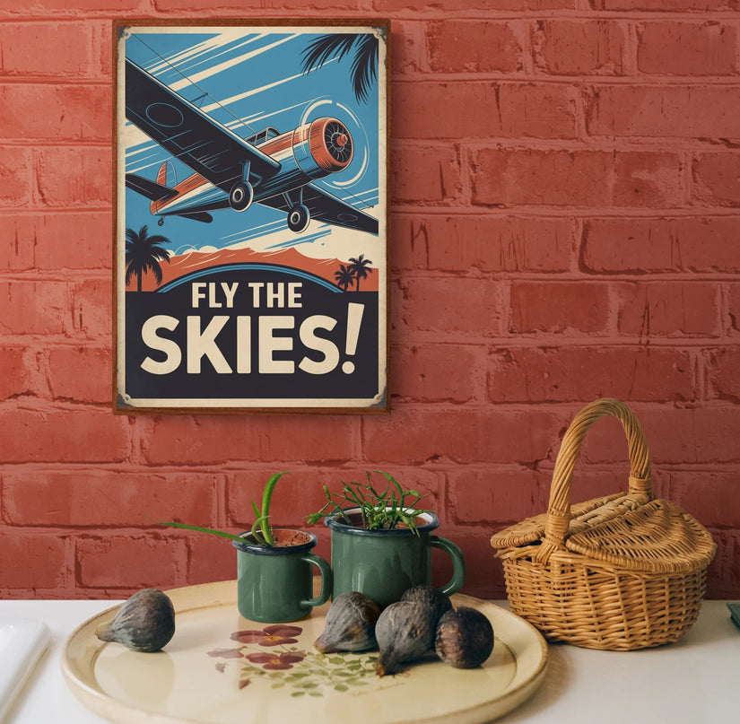 affiche vintage charme aérien